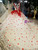 Ball Gown Tulle Off The Shoulder Backless Flower Wedding Dresses