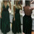 Backless Evening Gowns,V Neck Party Dress Long