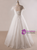 Plus Size White Tulle Backless Floor Length Wedding Dress