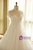 A-Line White Short Sleeve Backless Train Wedding Dress