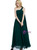 A-Line One Shoulder Green Chiffon High Waist Bridesmaid Dress