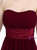 A-Line Burgundy Sweetheart Chiffon Bridesmaid Dress Pleats