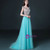 In Stock:Ship in 48 hours Ready To Ship Floor Length Blue Prom Dress