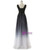 A-Line Long Floor Length Chiffon V-neck Pleats Bridesmaid Dress