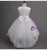 In Stock:Ship in 48 hours Ready To Ship White Tulle Appliques Girl Dress