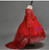 In Stock:Ship in 48 hours Ready To Ship Red Tulle Lace Flower Girl Dress