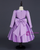In Stock:Ship in 48 hours Ready To Wear Purple Satin Long Sleeve Girl Dress