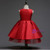 In Stock:Ship in 48 hours Quick Deilvery Red Satin Flower Girl Dress