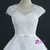 Short Knee Length Tulle Lace Cap Sleeve Wedding Dresses