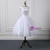 Short Cap Sleeves Knee Length Scoop Neckline Simple Ball Gown Wedding Dresses