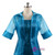 Organza Three Quarters Sleeves Tea Length Mother of the Bride Dress with Jacket