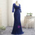 Mermaid 3/4 Sleeves Lace Long Chiffon Mother Of The Bride Dresses