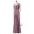 A-Line 3/4 Sleeves Ruched Chiffon Pleats Mother Of The Bride Dresses