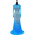 Mermaid Scoop Long Sleeve Beaded Crystals Floor Length Prom Dress