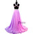 Top Beaded Crystal Light Purple Chiffon Backless Prom Dress