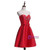 In Stock:Ship in 48 hours Red Satin Sweetheart Homecoming Dress