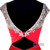 Cap Sleeve Beaded Crystals Backless Red Chiffon Homecoming Dress