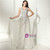 Graceful Gray V-neck Tulle Sequins Bling Bling Appliques Prom Dress