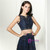 Popular Blue Two Piece Lace Tulle Beading Prom Dress