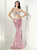 Sexy Pink Mermaid Sequins Illusion Backless Prom Dress