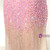 Pink Sexy Mermaid V-neck Backless Crystal Prom Dress