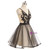 In Stock:Ship in 48 hours Champagne Tulle Backless Homecoming Dress