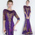 In Stock:Ship in 48 hours Mermaid Purple Sequins Prom Dress