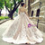 Ball Gown Champagne Strapless Appliques Wedding Dress