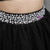 Black Two Piece Backless Pearls Sleeveless Homecoming Dress