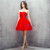 Red Sweetheart Tulle Short Mini Homecoming Dress