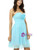 Simple Light Blue Chiffon Sweetheart With Pleats Homecoming Dress