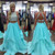 A-PLine Two Piece Ruffles Backless Long Prom Dress With Beading