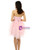 Pink Chiffon Sweetheart With Crystal Homecoming Dress