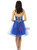 Blue Sweetheart Neck Tulle With Appliques Homecoming Dress