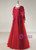 Plus Size Red Tulle Floor Length Scoop Neck Prom Dress