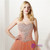 Orange Ball Gown Tulle With Beading Crystal Sweetheart Prom Dress