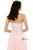 Sexy Pink Sweetheart Chiffon Lace Appliques Bridesmaid Dress