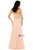 Pink Spaghetti Straps Chiffon With Pleats Bridesmaid Dress