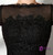 Sexy Black Lace Sheath Long Sleeve Backless Prom Dress