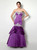 Mermaid Purple Satin Sweetheart Neck Appliques Prom Dress