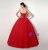 Red Ball Gown Tulle Sweetheart Floor Length Prom Dress