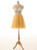 Short Yellow Tulle Prom Party Dresses,A Line Homecoming Dresses