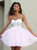 Mini Prom Party Dresses Tulle Bridesmaid Dresses Cheap Wedding Party Gowns