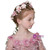 Children's Headdress Pink Flower Hair Garland 