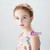 The Girl Crown Of Princess Pink Flower Gold Dragonfly Hairband