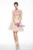 Pink Halter Tulle Backless Two Piece Homecoming Dress