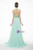 Green Two Piece Halter Chiffon Backless With Beading Prom Dress