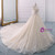 Ivory Ball Gown Tulle Off The Shoulder Long Train Wedding Dress