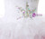 White Pink Organza Sweetheart With Beading Homecoming Dress
