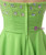 Green Chiffon Sweetheart Knee Length Beading Homecoming Dress